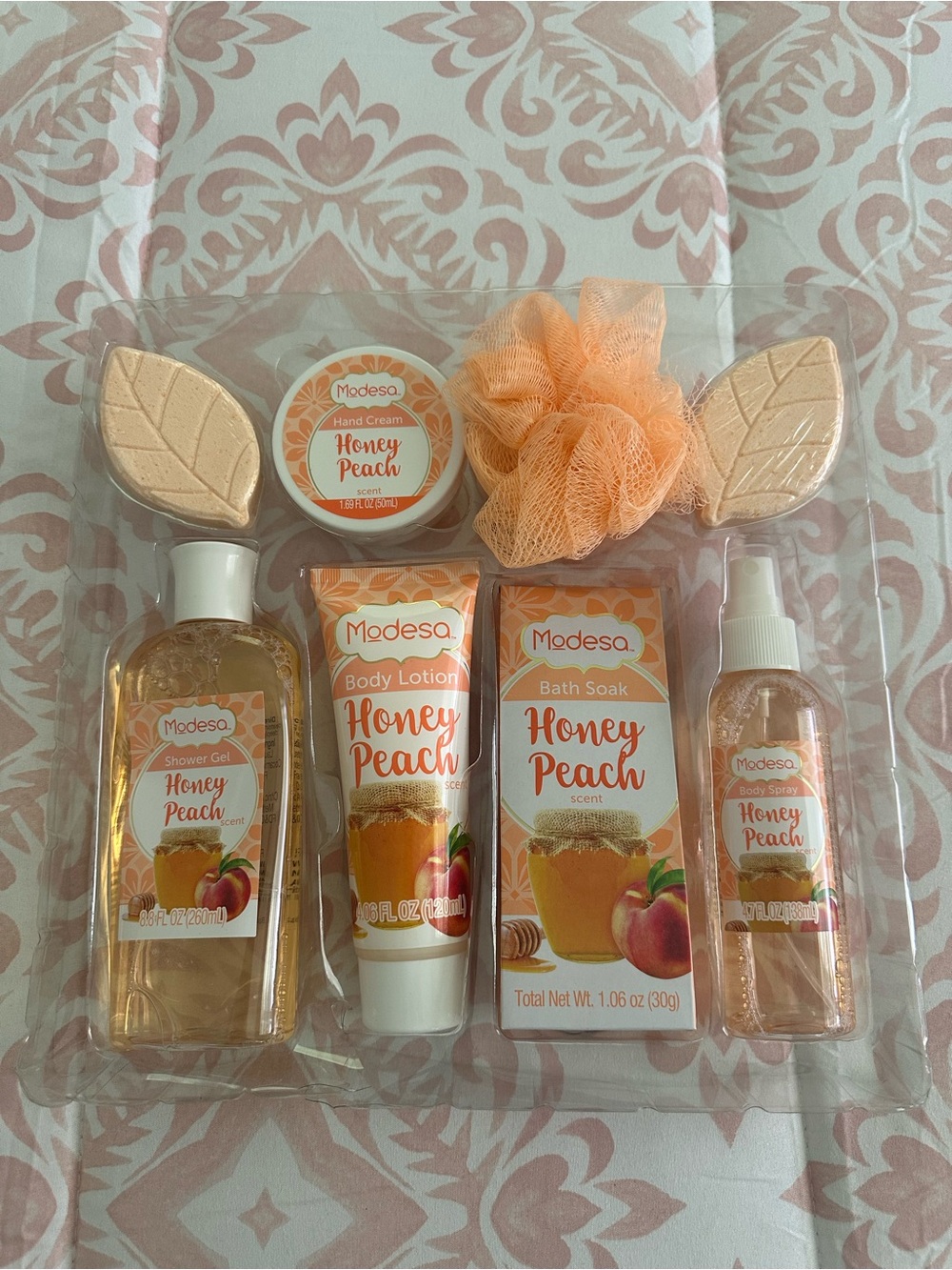 Honey Peach Bath & Body Set - Peach